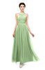 ColsBM Marley Gleam Bridesmaid Dresses Floor Length Illusion Sleeveless Ruching Romantic A-line