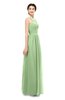 ColsBM Marley Gleam Bridesmaid Dresses Floor Length Illusion Sleeveless Ruching Romantic A-line