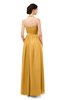 ColsBM Marley Golden Cream Bridesmaid Dresses Floor Length Illusion Sleeveless Ruching Romantic A-line