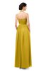 ColsBM Marley Lemon Curry Bridesmaid Dresses Floor Length Illusion Sleeveless Ruching Romantic A-line