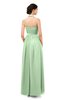 ColsBM Marley Light Green Bridesmaid Dresses Floor Length Illusion Sleeveless Ruching Romantic A-line