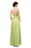 ColsBM Marley Lime Green Bridesmaid Dresses Floor Length Illusion Sleeveless Ruching Romantic A-line