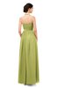ColsBM Marley Linden Green Bridesmaid Dresses Floor Length Illusion Sleeveless Ruching Romantic A-line