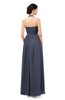 ColsBM Marley Nightshadow Blue Bridesmaid Dresses Floor Length Illusion Sleeveless Ruching Romantic A-line