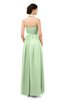ColsBM Marley Pale Green Bridesmaid Dresses Floor Length Illusion Sleeveless Ruching Romantic A-line