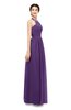 ColsBM Marley Pansy Bridesmaid Dresses Floor Length Illusion Sleeveless Ruching Romantic A-line