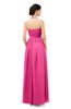 ColsBM Marley Rose Pink Bridesmaid Dresses Floor Length Illusion Sleeveless Ruching Romantic A-line
