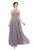 ColsBM Marley Sea Fog Bridesmaid Dresses Floor Length Illusion Sleeveless Ruching Romantic A-line