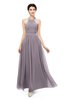 ColsBM Marley Sea Fog Bridesmaid Dresses Floor Length Illusion Sleeveless Ruching Romantic A-line