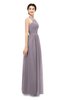 ColsBM Marley Sea Fog Bridesmaid Dresses Floor Length Illusion Sleeveless Ruching Romantic A-line