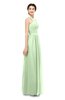 ColsBM Marley Seacrest Bridesmaid Dresses Floor Length Illusion Sleeveless Ruching Romantic A-line