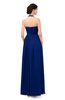 ColsBM Marley Sodalite Blue Bridesmaid Dresses Floor Length Illusion Sleeveless Ruching Romantic A-line