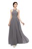 ColsBM Marley Storm Front Bridesmaid Dresses Floor Length Illusion Sleeveless Ruching Romantic A-line