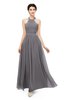 ColsBM Marley Storm Front Bridesmaid Dresses Floor Length Illusion Sleeveless Ruching Romantic A-line