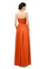 ColsBM Marley Tangerine Bridesmaid Dresses Floor Length Illusion Sleeveless Ruching Romantic A-line