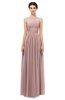 ColsBM Skyler Blush Pink Bridesmaid Dresses Sheer A-line Sleeveless Classic Ruching Zipper