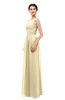 ColsBM Skyler Cornhusk Bridesmaid Dresses Sheer A-line Sleeveless Classic Ruching Zipper