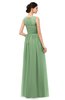 ColsBM Skyler Fair Green Bridesmaid Dresses Sheer A-line Sleeveless Classic Ruching Zipper
