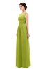 ColsBM Skyler Green Oasis Bridesmaid Dresses Sheer A-line Sleeveless Classic Ruching Zipper