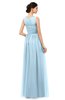 ColsBM Skyler Ice Blue Bridesmaid Dresses Sheer A-line Sleeveless Classic Ruching Zipper