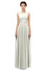 ColsBM Skyler Ivory Bridesmaid Dresses Sheer A-line Sleeveless Classic Ruching Zipper