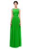 ColsBM Skyler Jasmine Green Bridesmaid Dresses Sheer A-line Sleeveless Classic Ruching Zipper