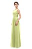 ColsBM Skyler Lime Sherbet Bridesmaid Dresses Sheer A-line Sleeveless Classic Ruching Zipper