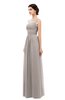 ColsBM Skyler Mushroom Bridesmaid Dresses Sheer A-line Sleeveless Classic Ruching Zipper