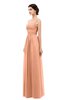 ColsBM Skyler Salmon Bridesmaid Dresses Sheer A-line Sleeveless Classic Ruching Zipper