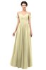 ColsBM Angel Anise Flower Bridesmaid Dresses Short Sleeve Elegant A-line Ruching Floor Length Backless