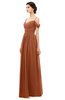 ColsBM Angel Bombay Brown Bridesmaid Dresses Short Sleeve Elegant A-line Ruching Floor Length Backless