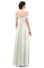 ColsBM Angel Cream Bridesmaid Dresses Short Sleeve Elegant A-line Ruching Floor Length Backless