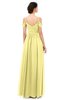ColsBM Angel Daffodil Bridesmaid Dresses Short Sleeve Elegant A-line Ruching Floor Length Backless
