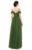 ColsBM Angel Garden Green Bridesmaid Dresses Short Sleeve Elegant A-line Ruching Floor Length Backless