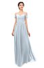 ColsBM Angel Illusion Blue Bridesmaid Dresses Short Sleeve Elegant A-line Ruching Floor Length Backless