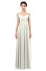 ColsBM Angel Ivory Bridesmaid Dresses Short Sleeve Elegant A-line Ruching Floor Length Backless