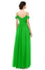 ColsBM Angel Jasmine Green Bridesmaid Dresses Short Sleeve Elegant A-line Ruching Floor Length Backless