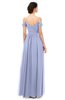 ColsBM Angel Lavender Bridesmaid Dresses Short Sleeve Elegant A-line Ruching Floor Length Backless