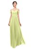 ColsBM Angel Lime Green Bridesmaid Dresses Short Sleeve Elegant A-line Ruching Floor Length Backless