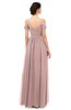 ColsBM Angel Nectar Pink Bridesmaid Dresses Short Sleeve Elegant A-line Ruching Floor Length Backless
