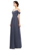 ColsBM Angel Nightshadow Blue Bridesmaid Dresses Short Sleeve Elegant A-line Ruching Floor Length Backless