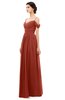 ColsBM Angel Rust Bridesmaid Dresses Short Sleeve Elegant A-line Ruching Floor Length Backless