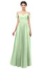 ColsBM Angel Seacrest Bridesmaid Dresses Short Sleeve Elegant A-line Ruching Floor Length Backless