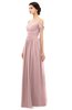 ColsBM Angel Silver Pink Bridesmaid Dresses Short Sleeve Elegant A-line Ruching Floor Length Backless