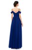 ColsBM Angel Sodalite Blue Bridesmaid Dresses Short Sleeve Elegant A-line Ruching Floor Length Backless