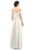 ColsBM Angel Whisper White Bridesmaid Dresses Short Sleeve Elegant A-line Ruching Floor Length Backless