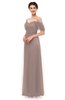 ColsBM Haven Fawn Bridesmaid Dresses Zip up Off The Shoulder Sexy Floor Length Short Sleeve A-line
