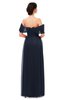 ColsBM Haven Night Sky Bridesmaid Dresses Zip up Off The Shoulder Sexy Floor Length Short Sleeve A-line
