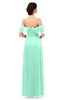 ColsBM Haven Pastel Green Bridesmaid Dresses Zip up Off The Shoulder Sexy Floor Length Short Sleeve A-line
