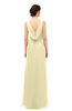 ColsBM Regina Anise Flower Bridesmaid Dresses Mature V-neck Sleeveless Buttons Zip up Floor Length